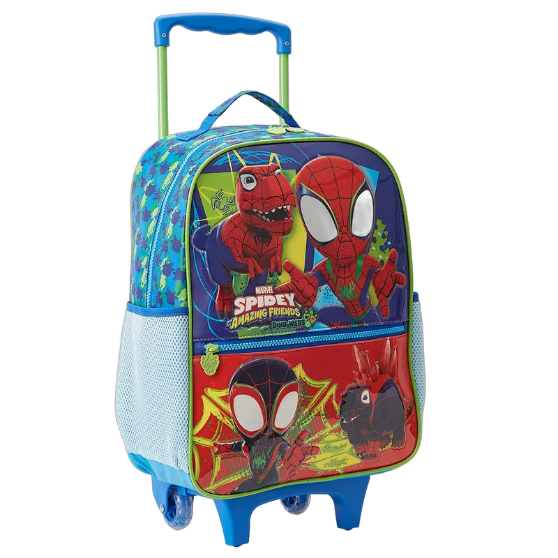 Mochila de rodinhas Spidey vista de frente